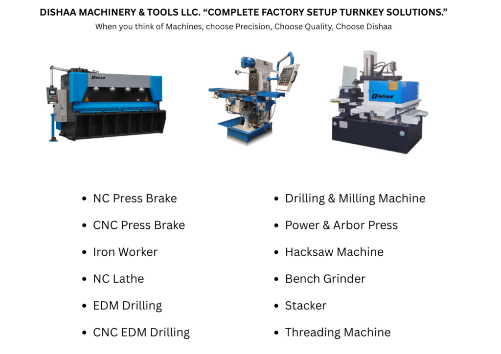 Leading Fabrication and Precision Tool Room Machinery Suppliers in UAE | Press Brake | Shearing | Lathe | Bandsaw | Milling | Plasma Cutting | Stacker Dishaa Website News 1 1 1 1024x724