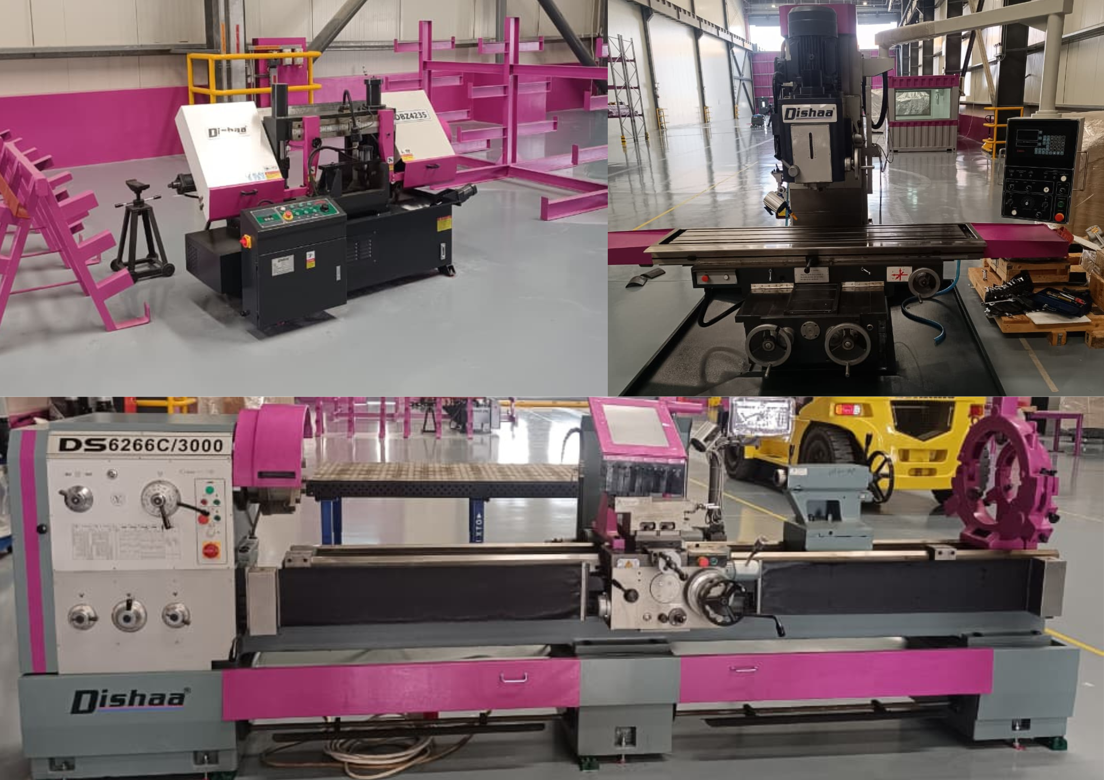 installation bandsaw, milling & lathe, abu dhabi